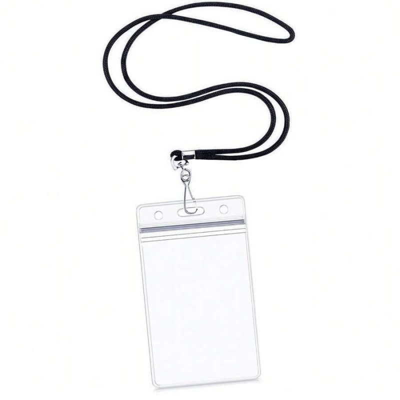 Lanyard Badge Holder - Vertical ID Card Name Tag Badge