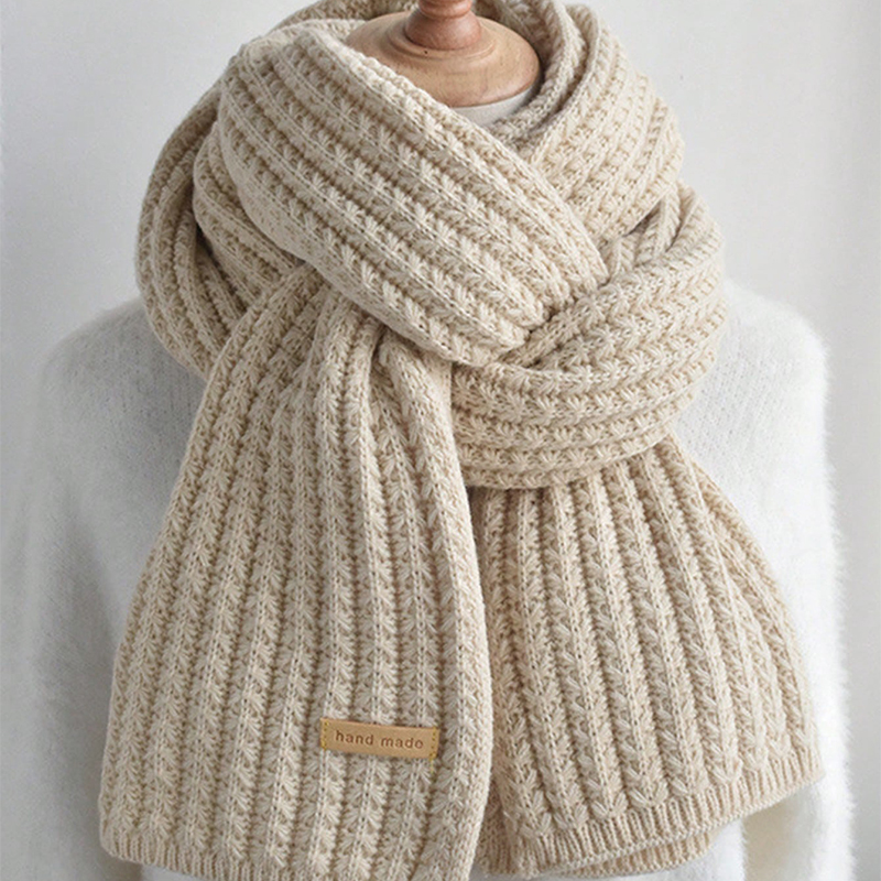 Thick Cable Knit Warm Cashmere - đánh giá và giá Muffler Men Wool