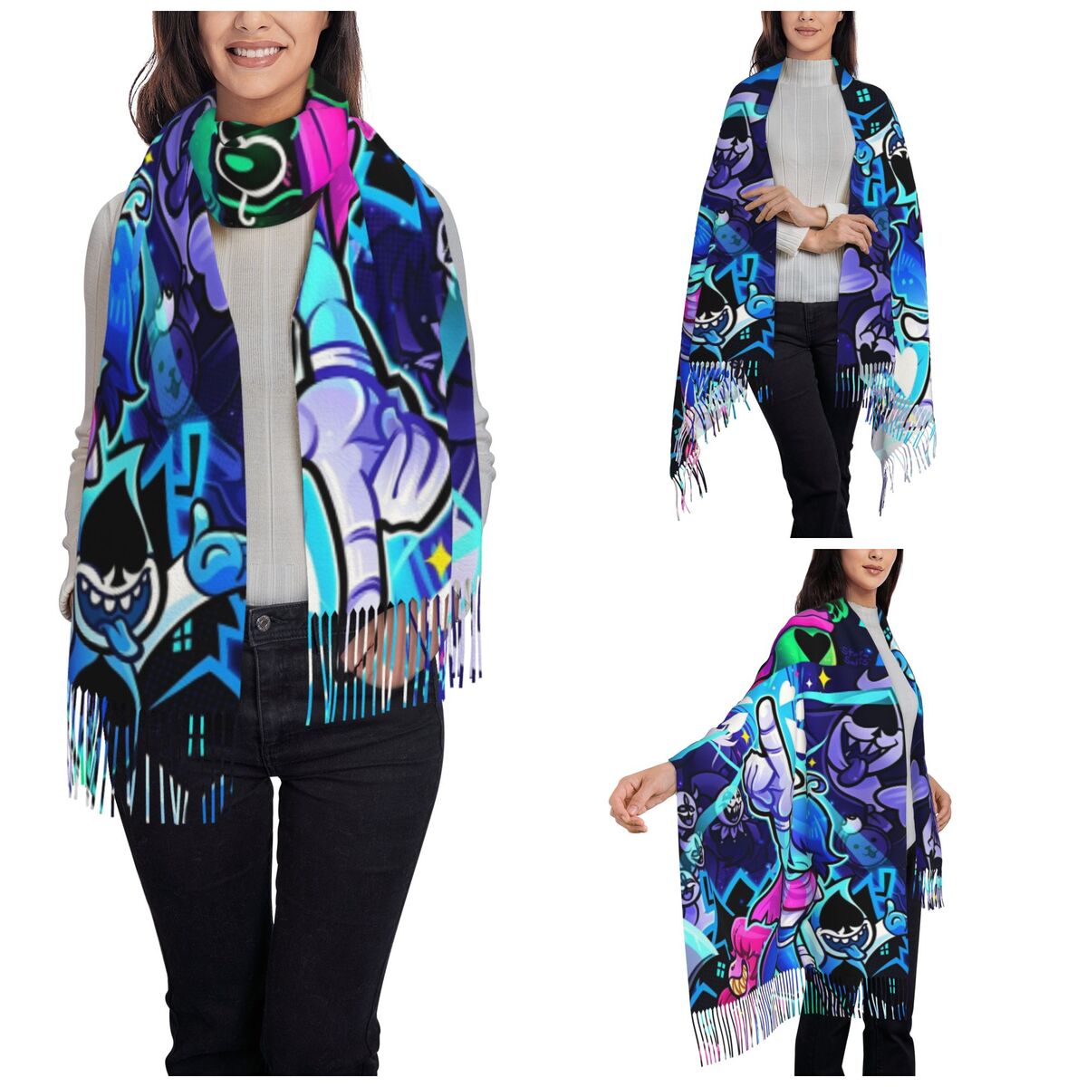 Deltarunes  Shawl Wraps Womens - đánh giá và giá Pashmina Wrap Large