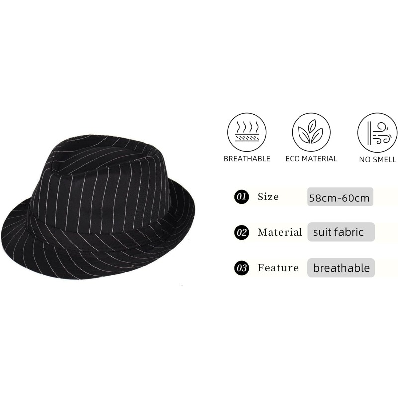 1920s Mens Costume Fedora Hat  - đánh giá và giá Bow Tie Pre Tied