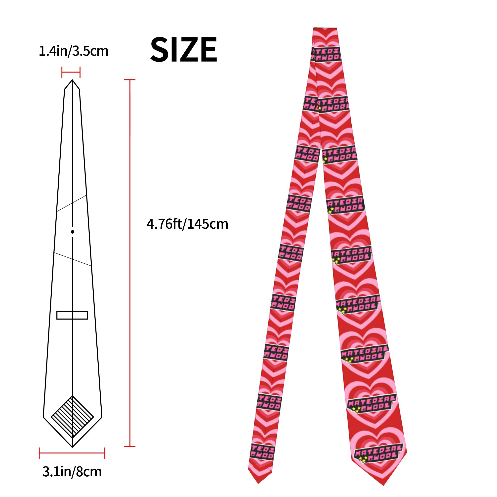 Whoopass Girls Material Gworl  - đánh giá và giá Skinny Tie Men