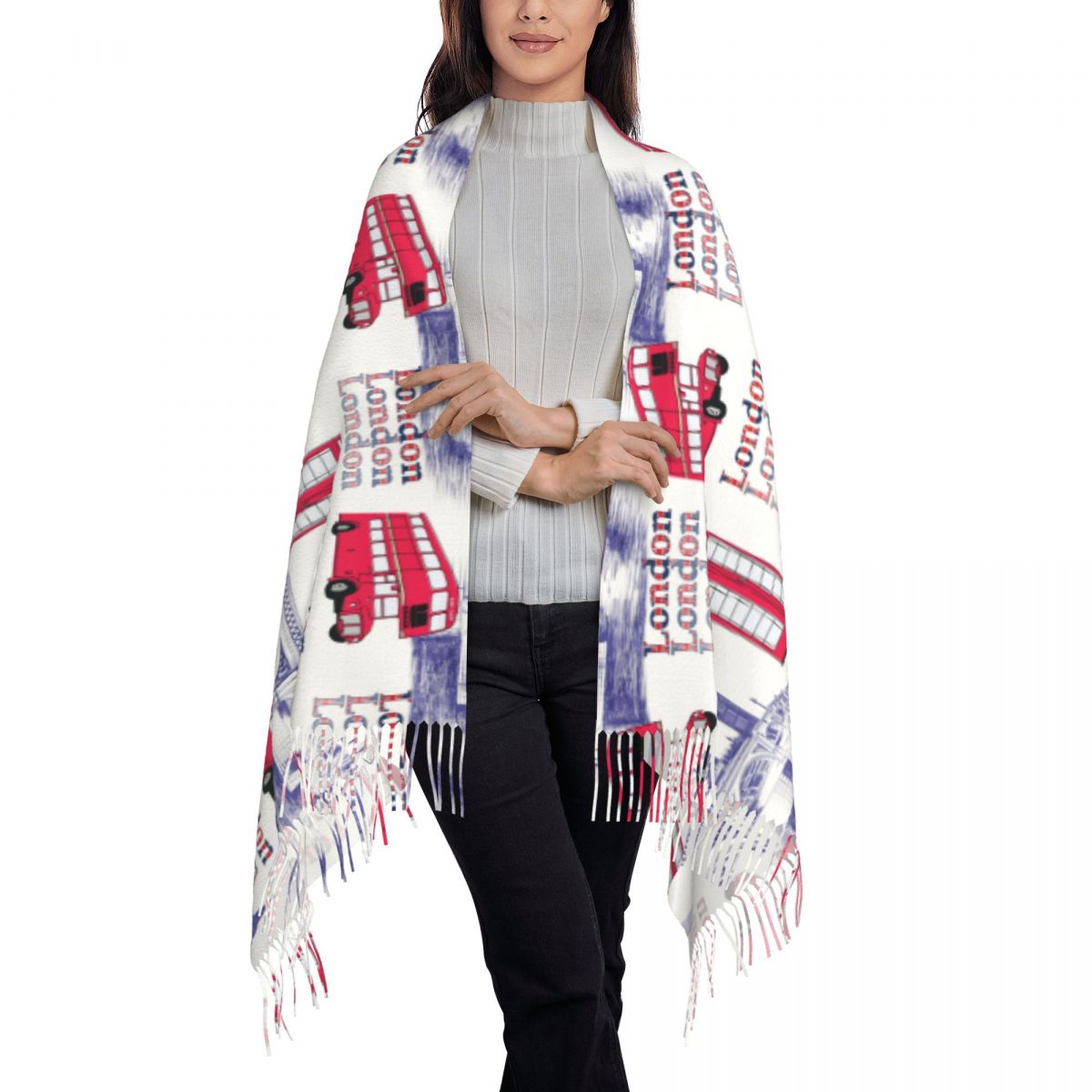 London England Scenes Shawls W - đánh giá và giá Pashmina Wrap Large
