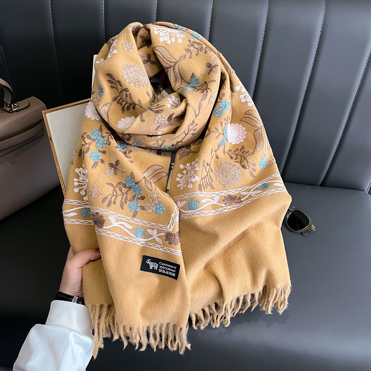 New Winter Warm Cashmere Scarf - đánh giá và giá Woven Scarf Blanket