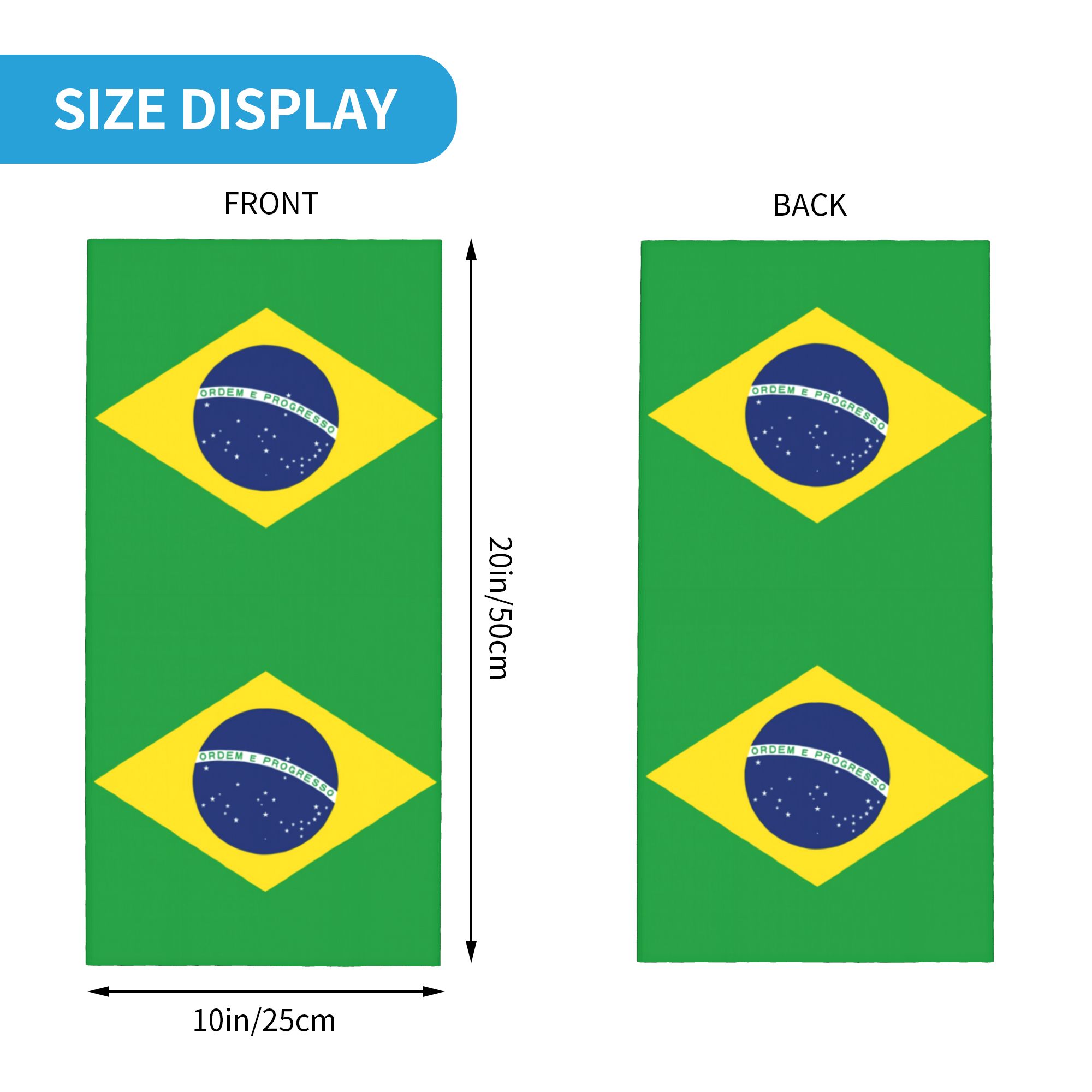 Custom Brazil Flag Bandana Nec - đánh giá và giá Neck Warmer Tube
