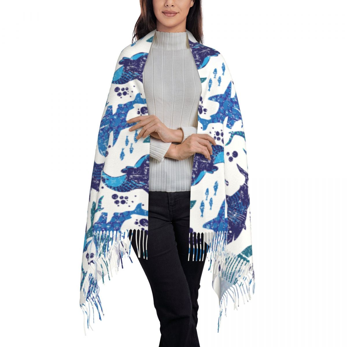 Shark Underwater World Ocean S - đánh giá và giá Pashmina Wrap Large