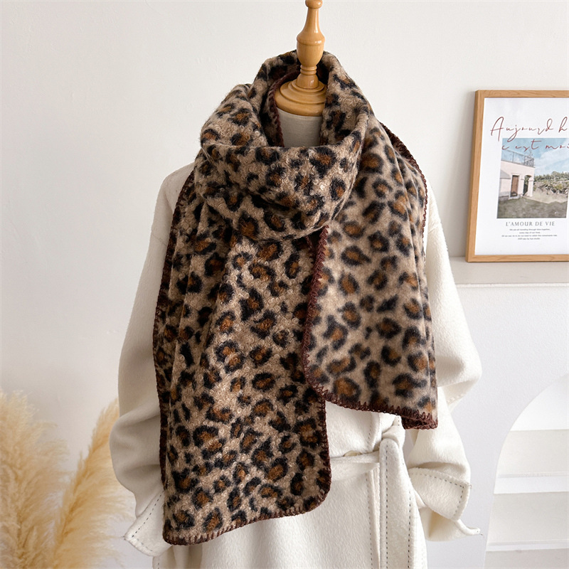Autumn Winter Leopard Scarf Wo - đánh giá và giá Pashmina Wrap Large