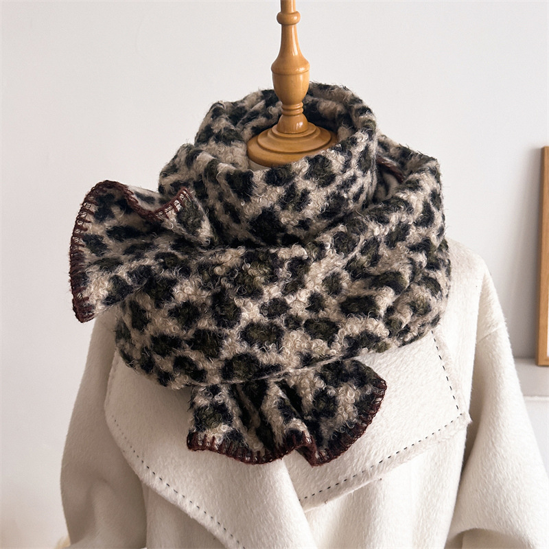 Autumn Winter Leopard Scarf Wo - đánh giá và giá Pashmina Wrap Large