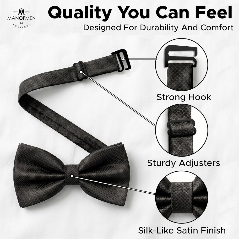 Polyester Solid Pretied Bow Ti - đánh giá và giá Bow Tie Pre Tied
