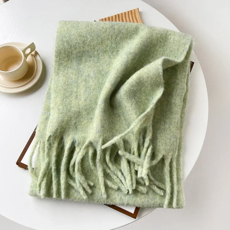 Scarf Lady Autumn Winter Solid - đánh giá và giá Muffler Men Wool