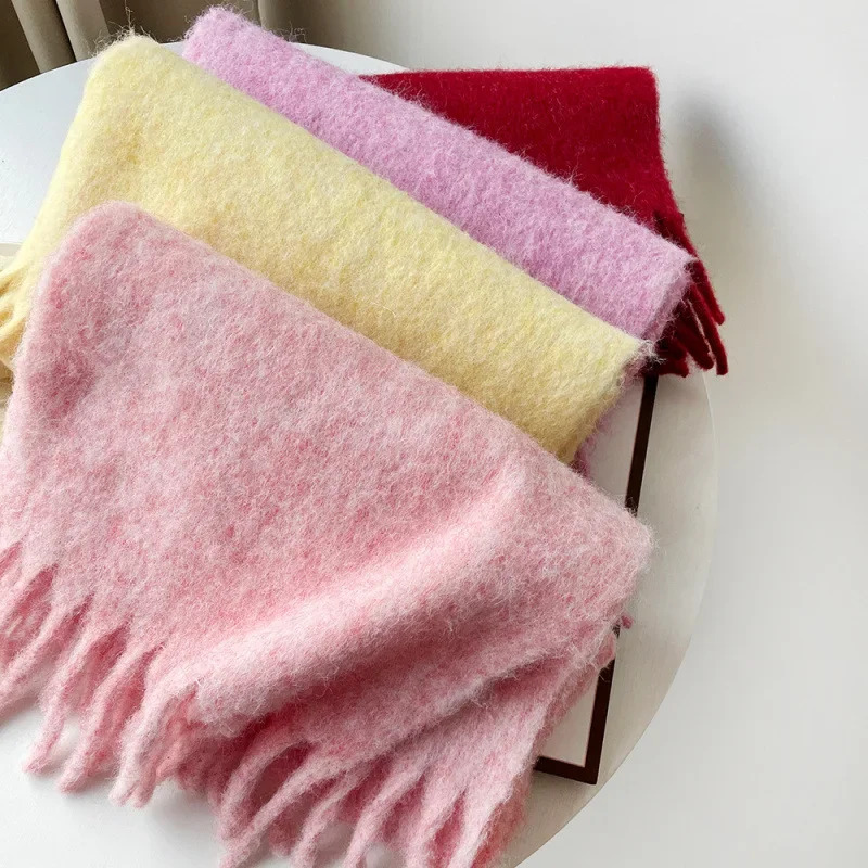 Scarf Lady Autumn Winter Solid - đánh giá và giá Muffler Men Wool