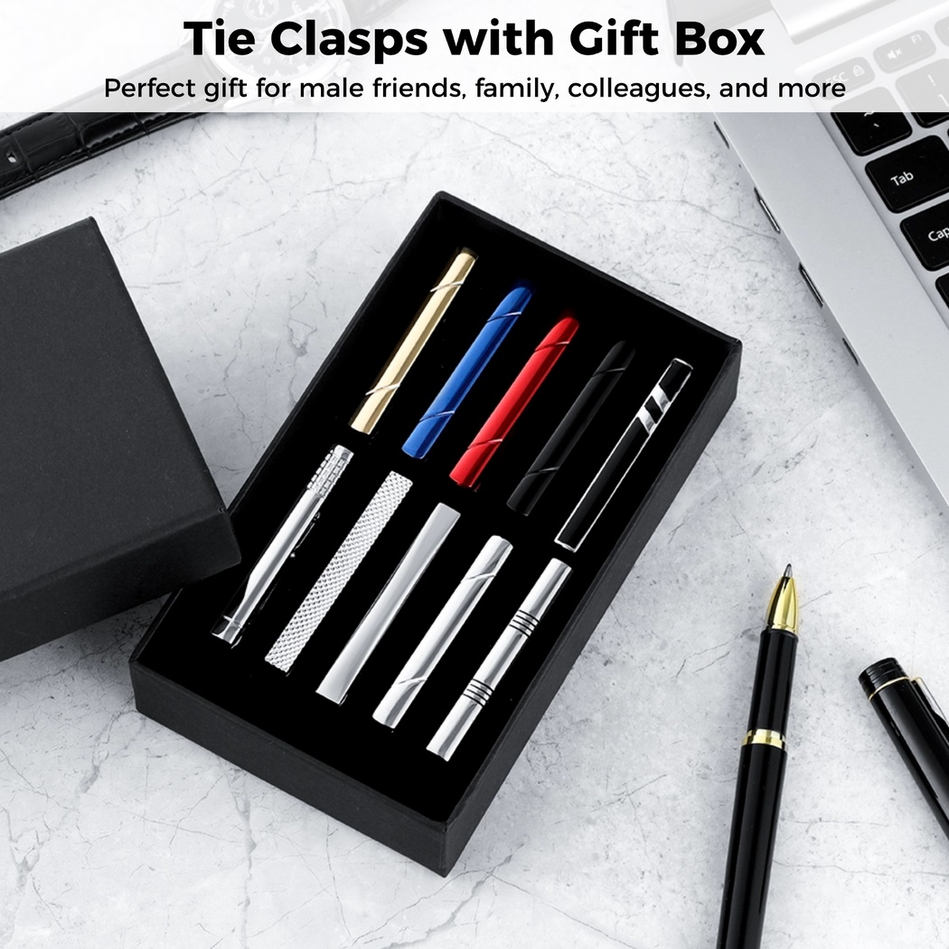 10Pcs Tie Clips Tie Clip Set F - đánh giá và giá Tie Bar Set Gift