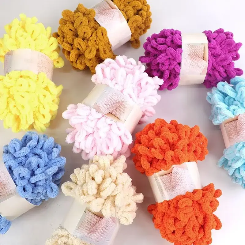 100g/Ball Finger Loop Yarn Thr - đánh giá và giá Woven Scarf Blanket
