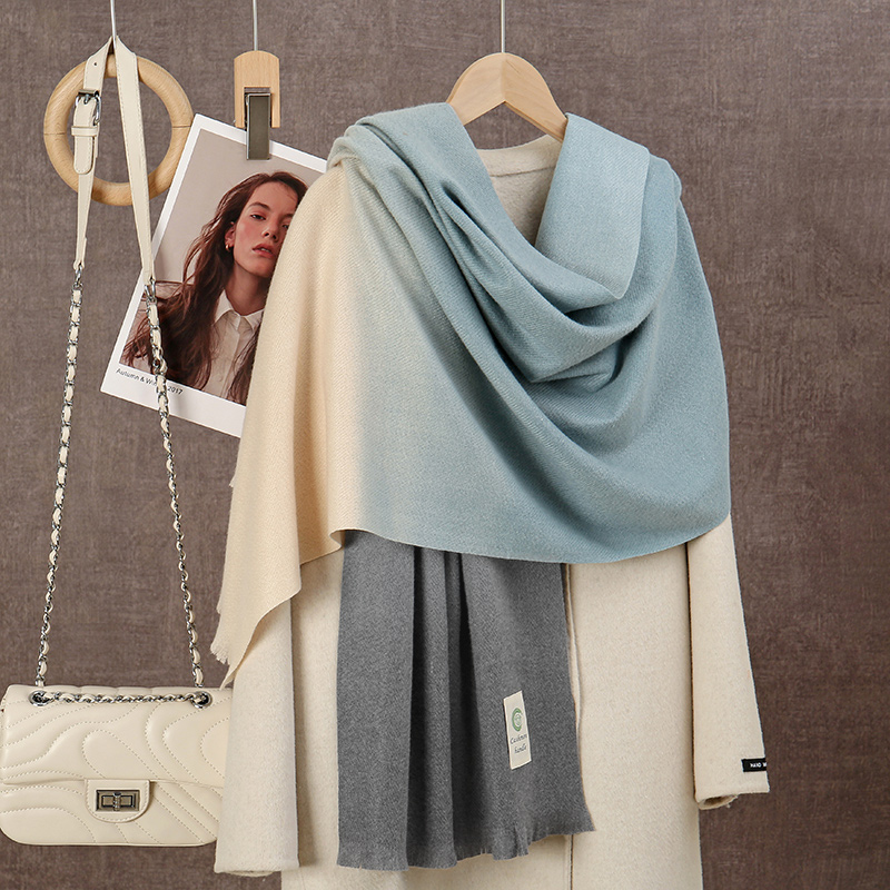 New 2024 Gradient Cashmere Sca - đánh giá và giá Woven Scarf Blanket