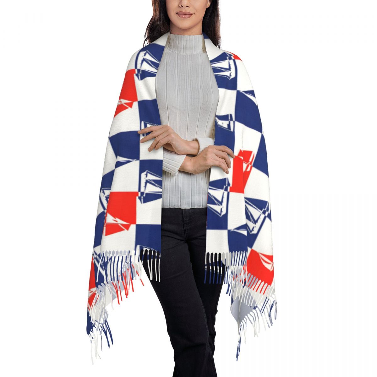 Sailing Ship Ocean Scarf Fall  - đánh giá và giá Pashmina Wrap Large