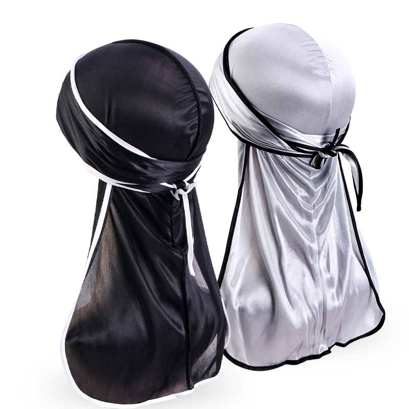 2PCS/LOT Unisex Men Satin Dura - đánh giá và giá Bandana Doo Rag