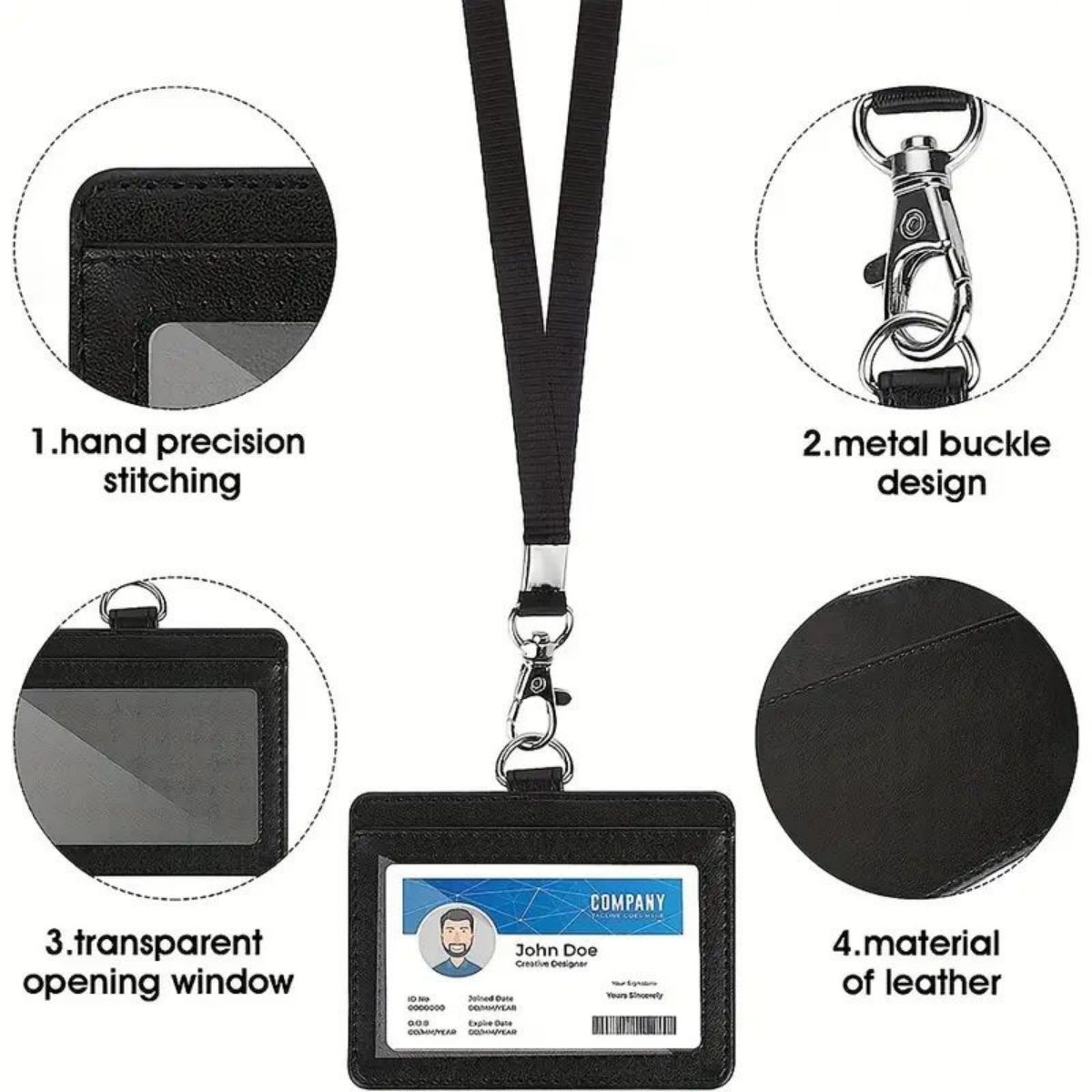 1 pc Horizontal ID badge holde - đánh giá và giá Lanyard Badge Holder