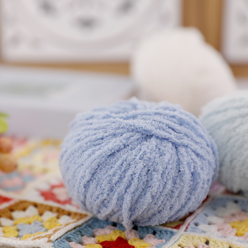 50g Short Plush Yarn 70m, DIY  - đánh giá và giá Woven Scarf Blanket