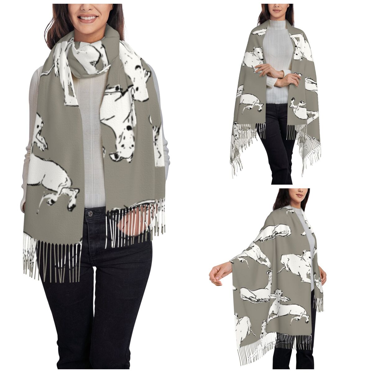 Relaxing Greyhound Whippet Sca - đánh giá và giá Pashmina Wrap Large
