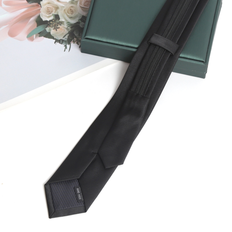 Black Colors Zipper Tie Handma - đánh giá và giá Skinny Tie Men