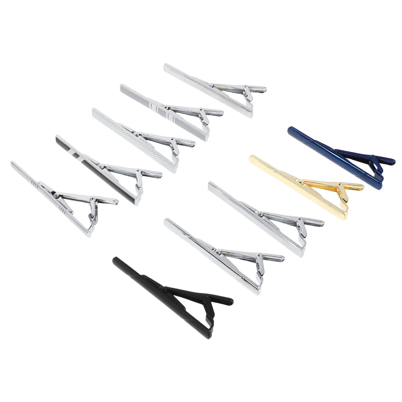 10Pcs Necktie Clip Set Elegant - đánh giá và giá Tie Bar Set Gift