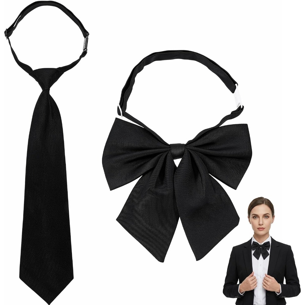 Black Bow Ties for Women, Larg - đánh giá và giá Bow Tie Pre Tied