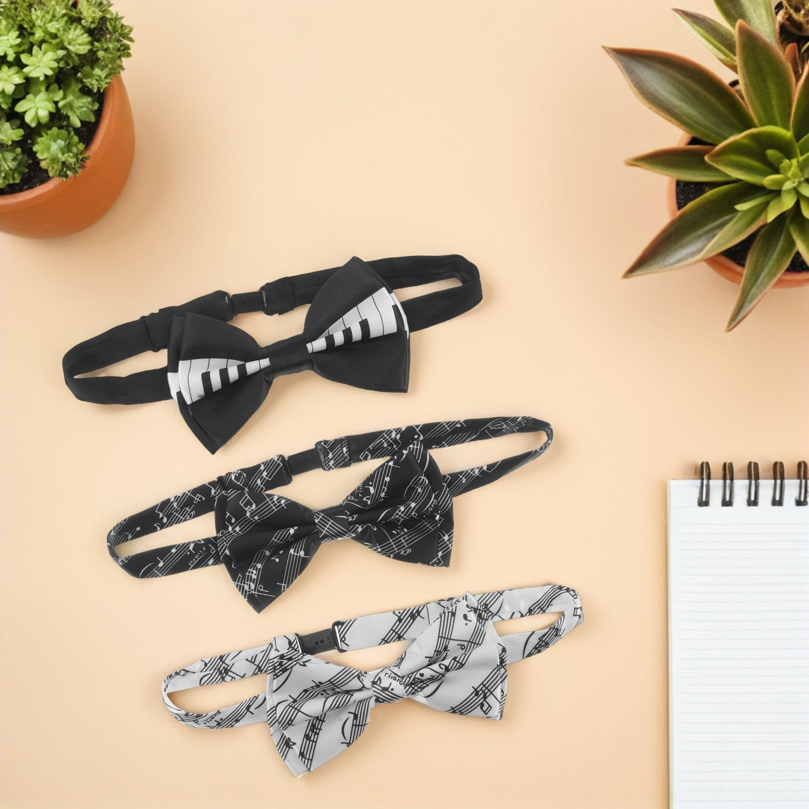 3Pcs Music Note Bow Tie Set Pr - đánh giá và giá Bow Tie Pre Tied