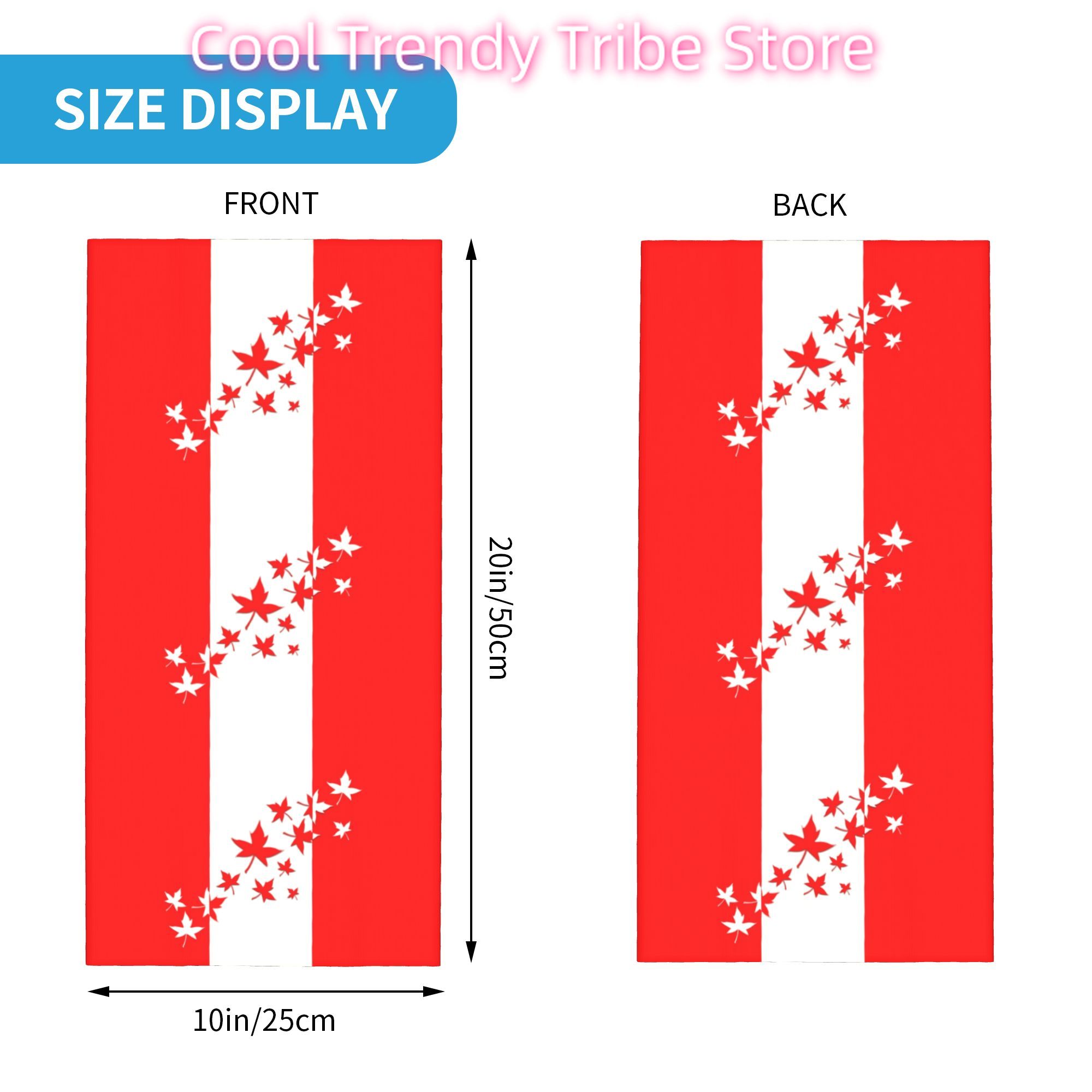 Custom Maple Leaf Canada Flag  - đánh giá và giá Neck Warmer Tube