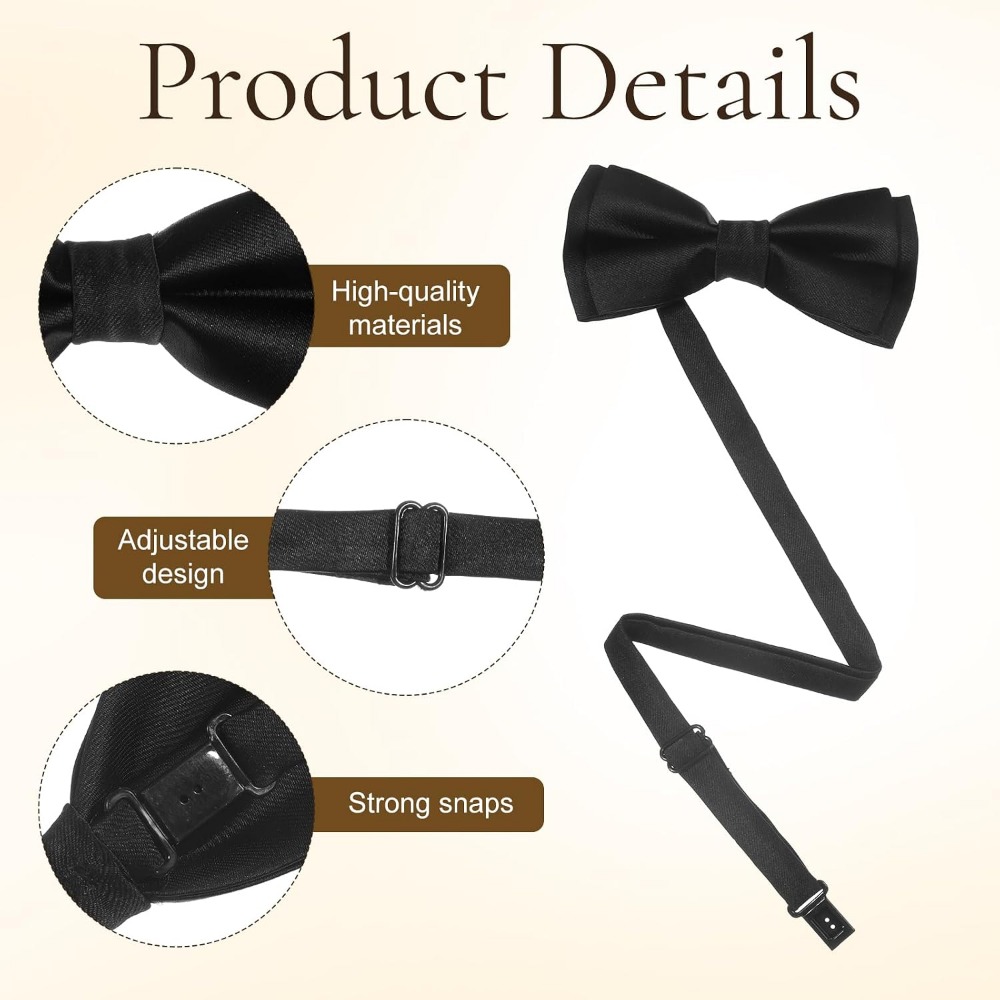 Men's Bow Ties, 2-Pack Solid C - đánh giá và giá Bow Tie Pre Tied