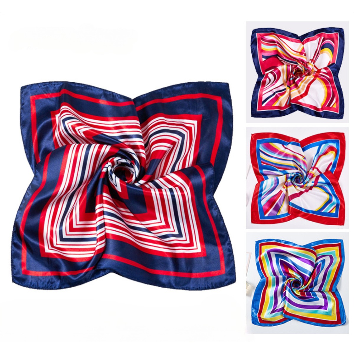 50*50cm Square Silk Scarves Sc - đánh giá và giá Ascot Neck Scarf