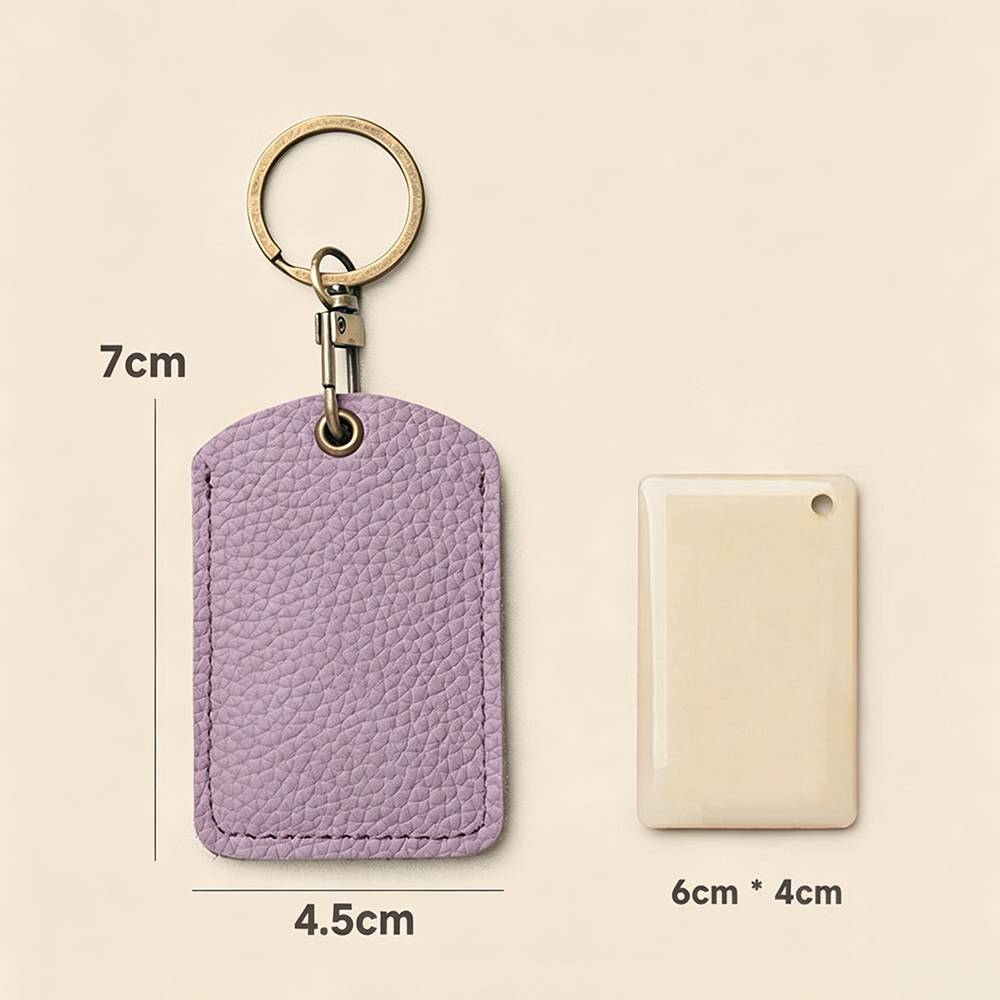 Leather Keychain Badge Holder  - đánh giá và giá Lanyard Badge Holder