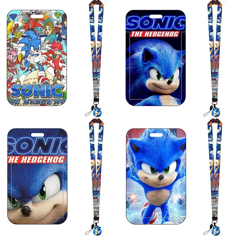 Cartoon Sonic Bus Card Holder  - đánh giá và giá Lanyard Badge Holder