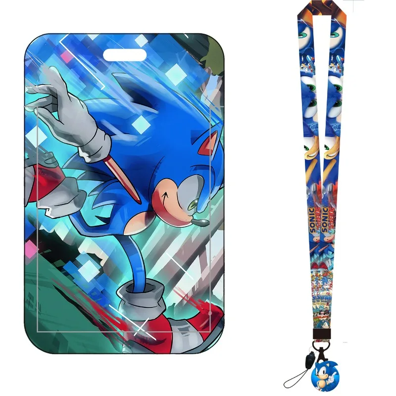 Cartoon Sonic Bus Card Holder  - đánh giá và giá Lanyard Badge Holder