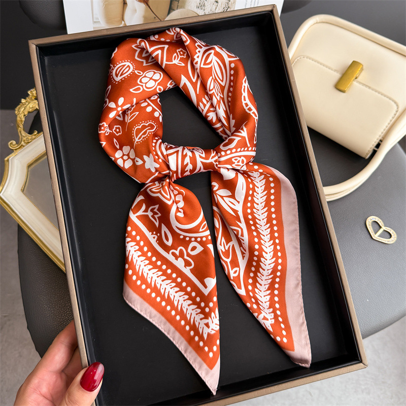 1Pc cashew print fashion silk  - đánh giá và giá Scarf Silk Square