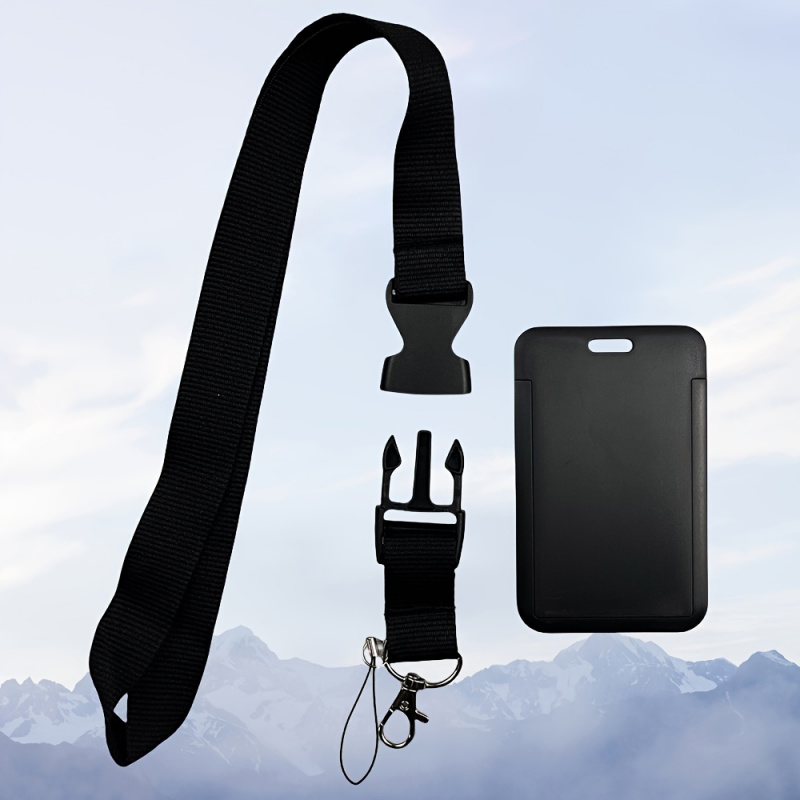 Black Neck Lanyard Badge Holde - đánh giá và giá Lanyard Badge Holder