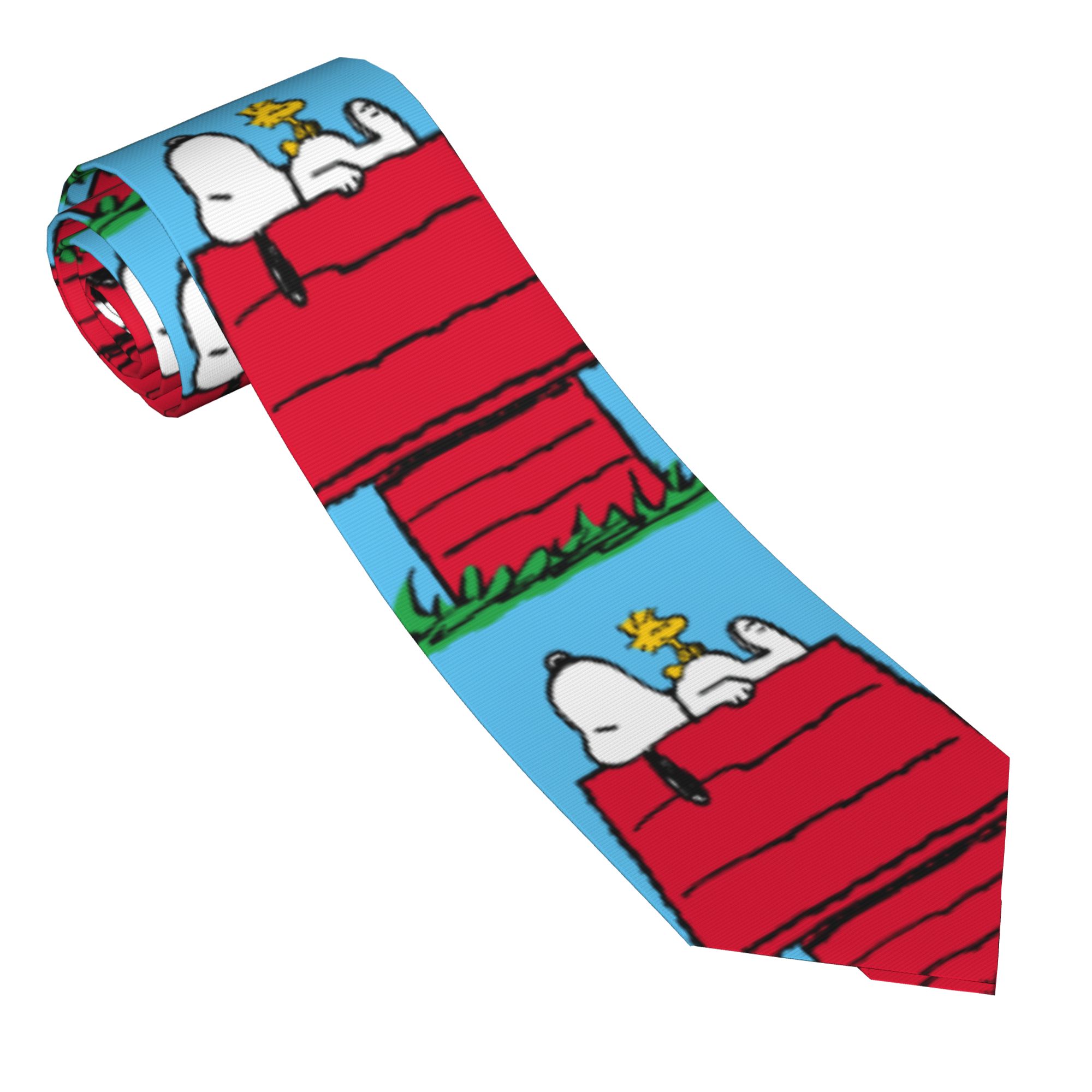 Neckties Snoopy Woodstock Dogh - đánh giá và giá Skinny Tie Men