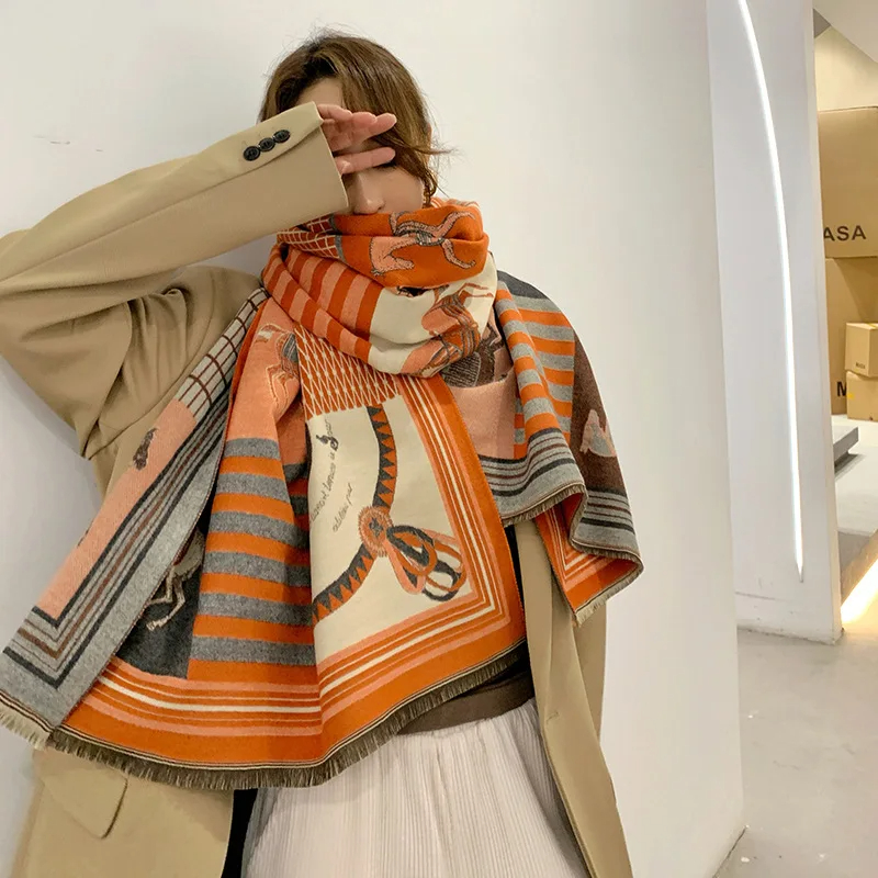2024 New Luxury Winter Cashmer - đánh giá và giá Woven Scarf Blanket