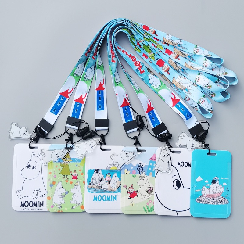 Moomin Cartoon Hard Card Holde - đánh giá và giá Lanyard Badge Holder