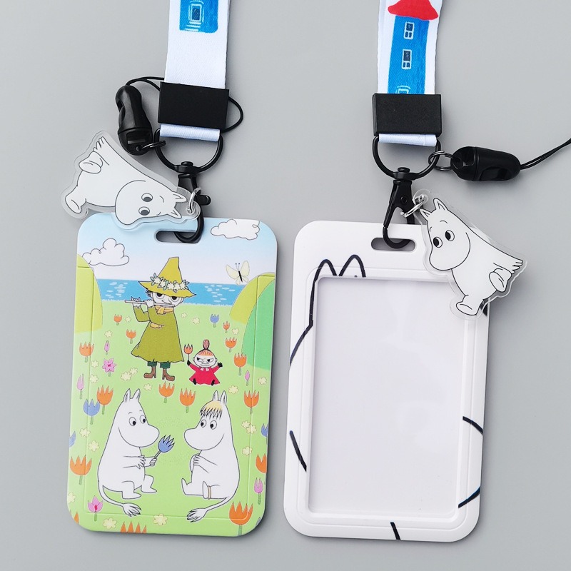 Moomin Cartoon Hard Card Holde - đánh giá và giá Lanyard Badge Holder