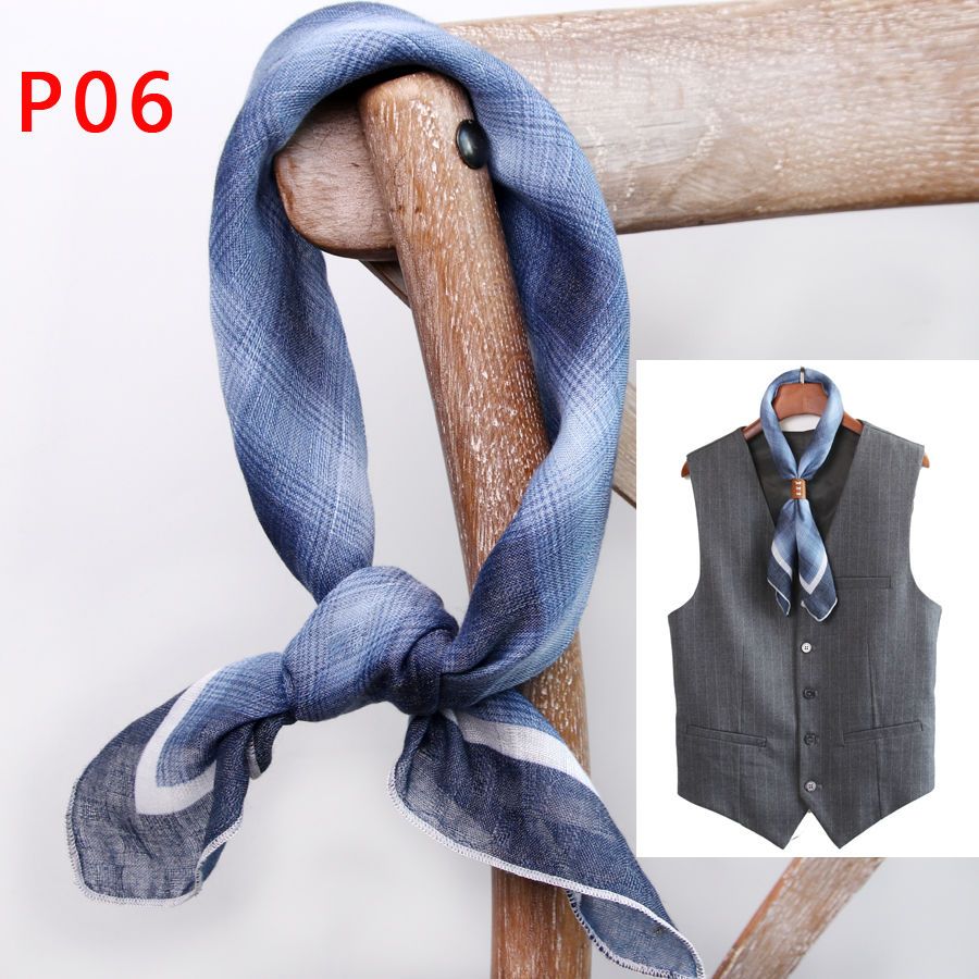 Men's Square Scarf with Button - đánh giá và giá Bandana Cotton