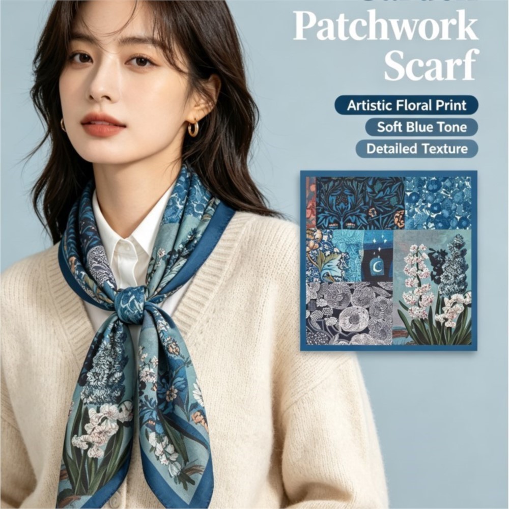 70cm Retro Paisley Square Scar - đánh giá và giá Bandana Cotton