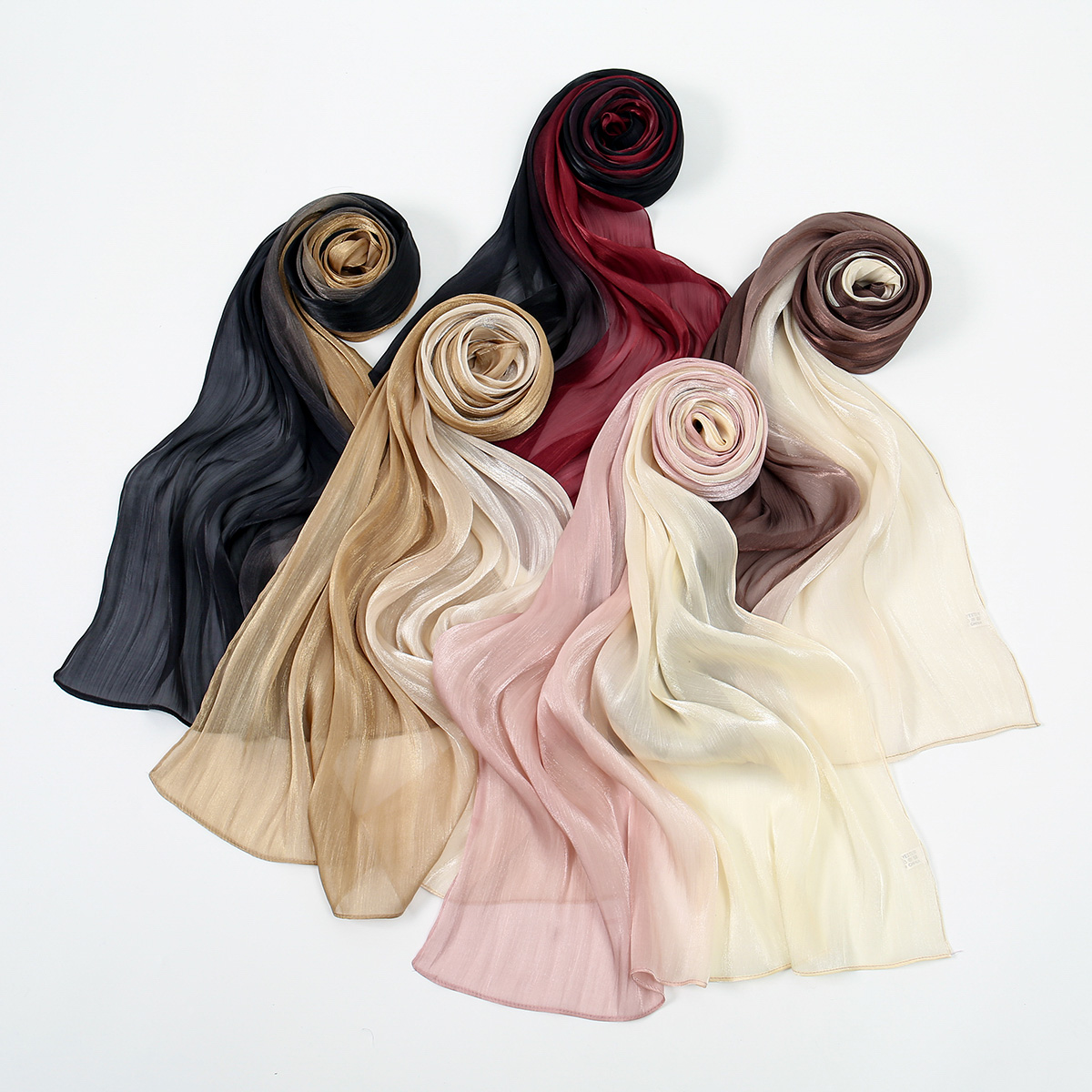 Gradient Twinkle Silk Hijab Sc - đánh giá và giá Head Wrap Turban