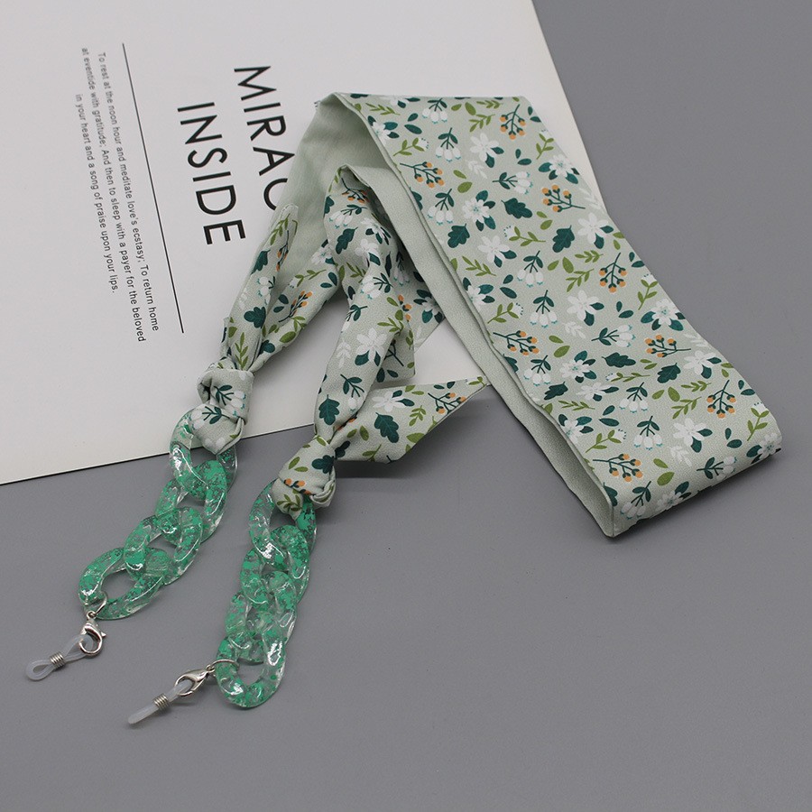 Bohemia Print Silk Scarf Glass - đánh giá và giá Silk Neck Scarf