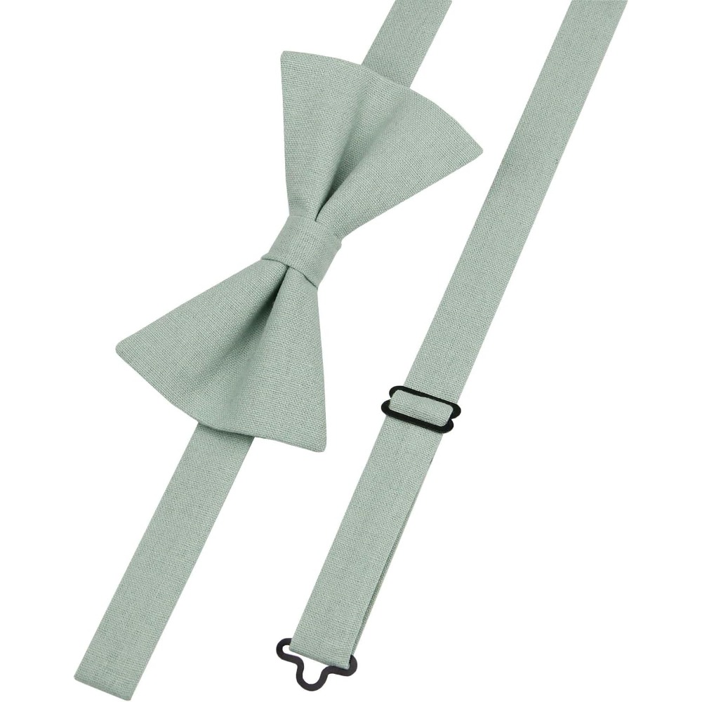 Linen Cotton Bowties - Solid P - đánh giá và giá Bow Tie Pre Tied