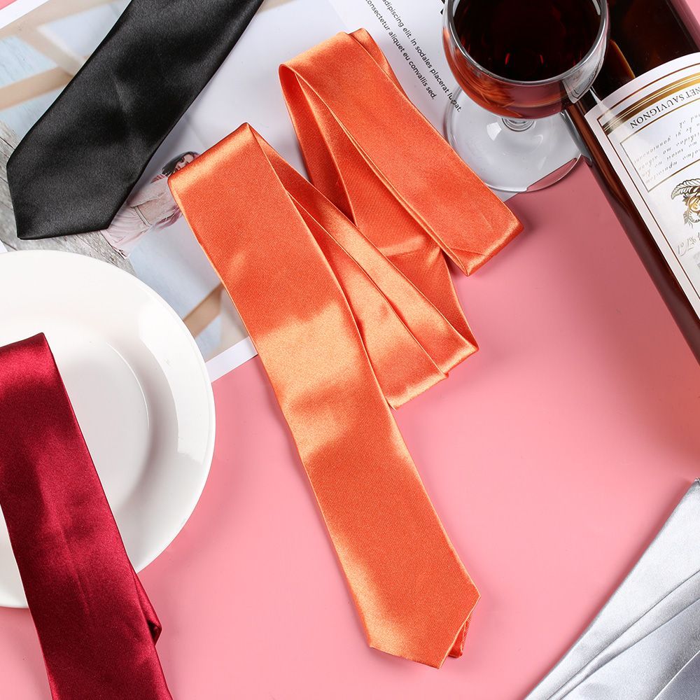 Slim Skinny Solid Neck Necktie - đánh giá và giá Skinny Tie Men