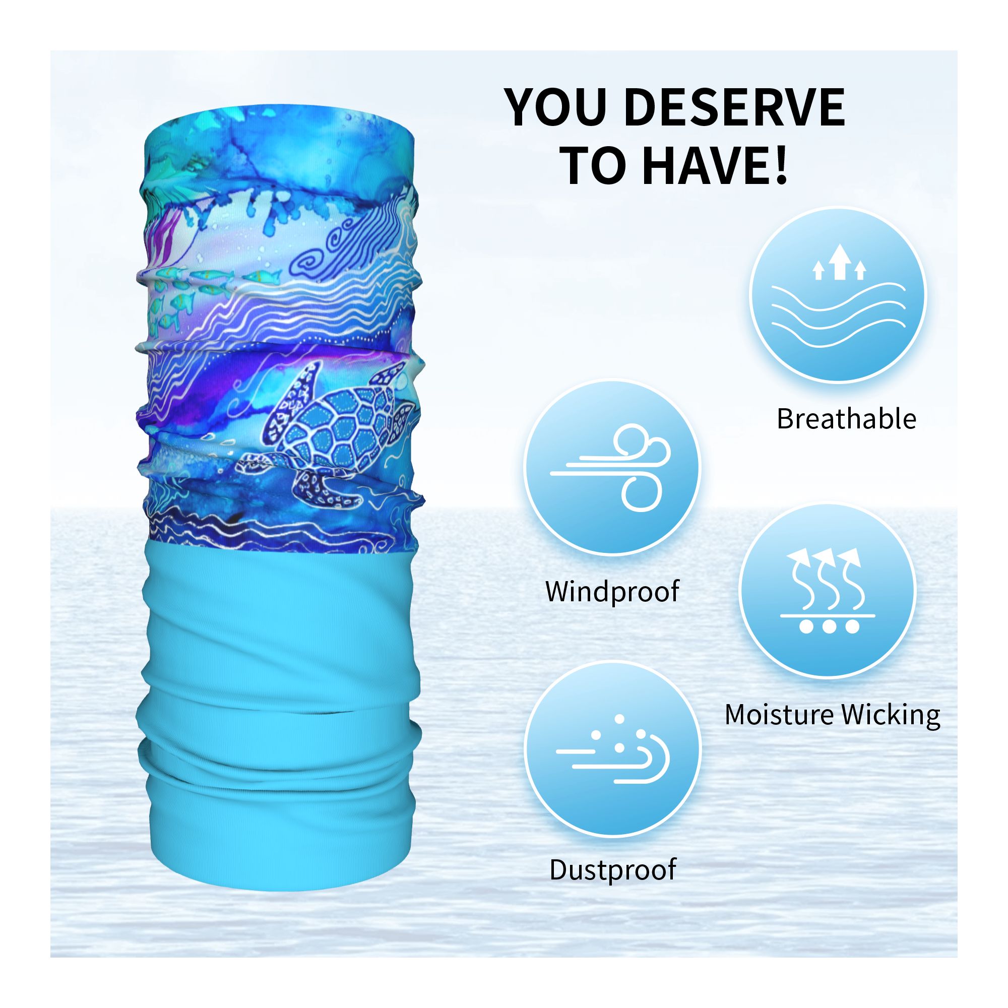 Custom Ocean Turtle Dive Winte - đánh giá và giá Neck Warmer Tube