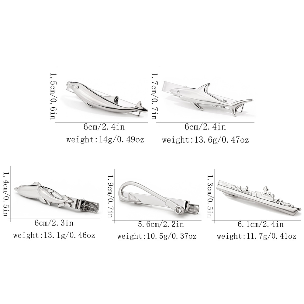Creative Marine Animal Tie Cli - đánh giá và giá Tie Clip Silver