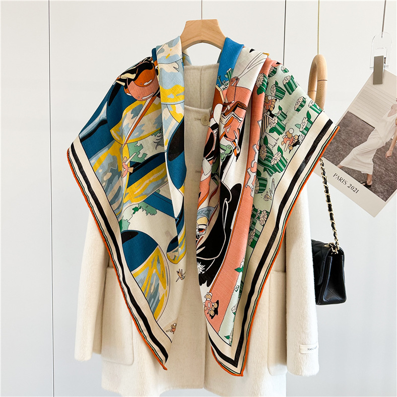 Luxury Designer Wool Silk Scar - đánh giá và giá Pashmina Wrap Large