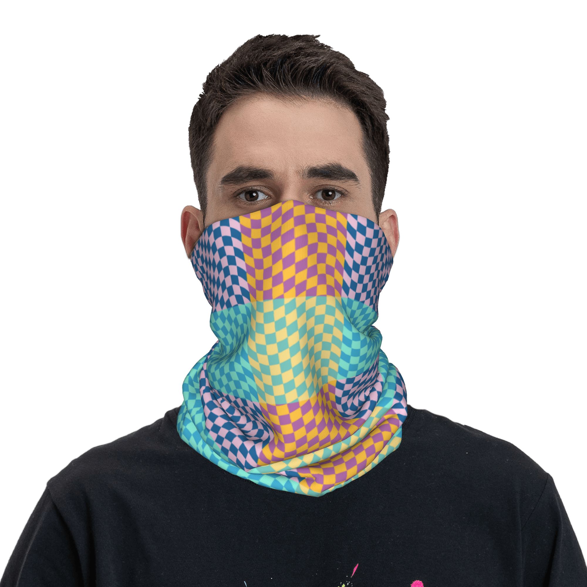 Custom Colored Checkered Banda - đánh giá và giá Neck Warmer Tube
