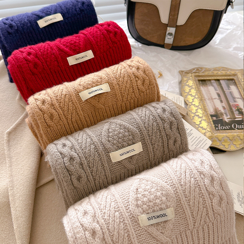 Luxury 100% Wool Scarf Women M - đánh giá và giá Muffler Men Wool