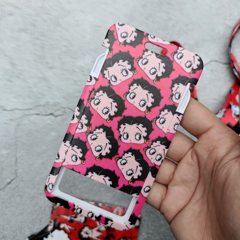 Betty Boop series anime bus ca - đánh giá và giá Lanyard Badge Holder